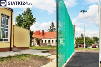 Siatki Węgrów - Zielone siatki ze sznurka na ogrodzeniu boiska orlika dla terenów Węgrowa
